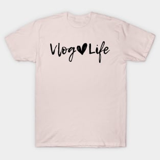 Vlog Life with a Heart T-Shirt